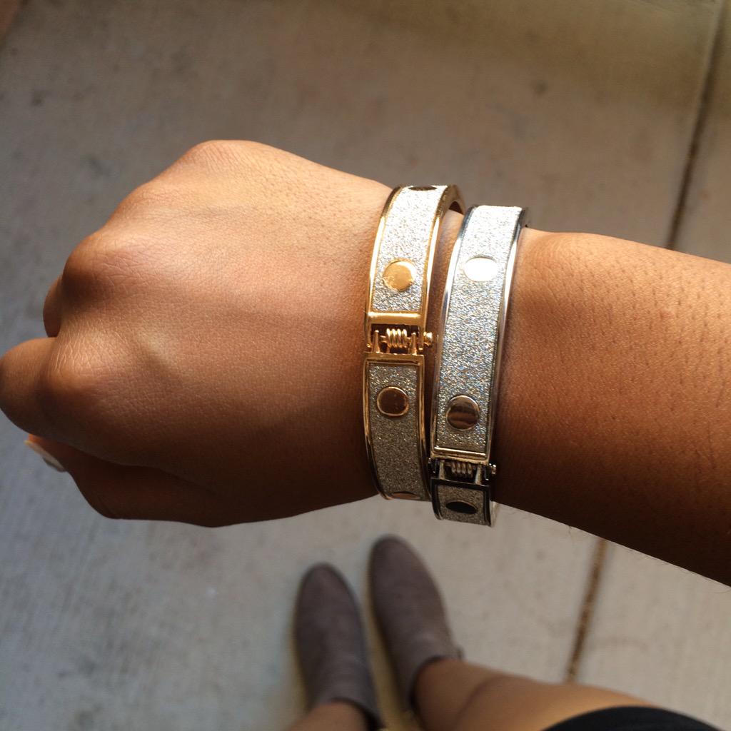 #Gold or #silver ?? Katie Bangles available at SolelyGifted.com #fashiondilemma #girlproblems  #solelygifted