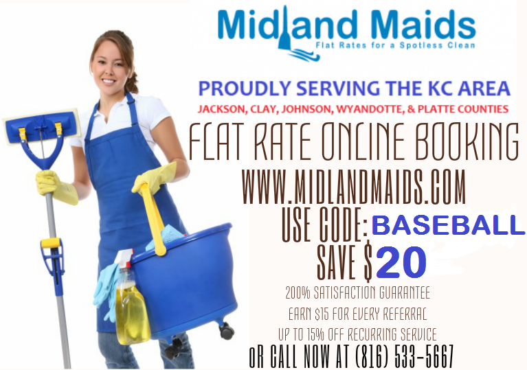MidlandMaids's tweet photo. Don't forget to SAVE $20 on your next Expert Home Cleaning @ http://t.co/5l3aq5hyzf #KansasCity #Royals http://t.co/KOdWQgnnEP