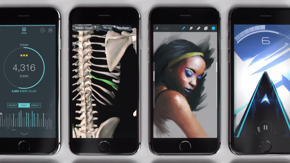 verge's tweet photo. Apple's new iPhone ad is about quantity, not quality http://t.co/d0XErgxh22 http://t.co/9CD1lZSr36