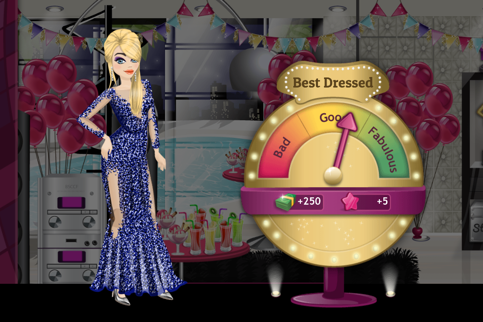 Oh, wow! It seems I’m the best dressed at the party! #SUPERSTARLIFE https://itunes.apple.com/us/app/superstar-life/id747977899?mt=8 …