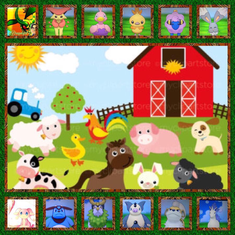 Purrramedic's tweet photo. So here's another dual GA with @DragongirlGrace Follow + RT us both to be entered to win these farm animals 😋 http://t.co/EWmQJNnN96
