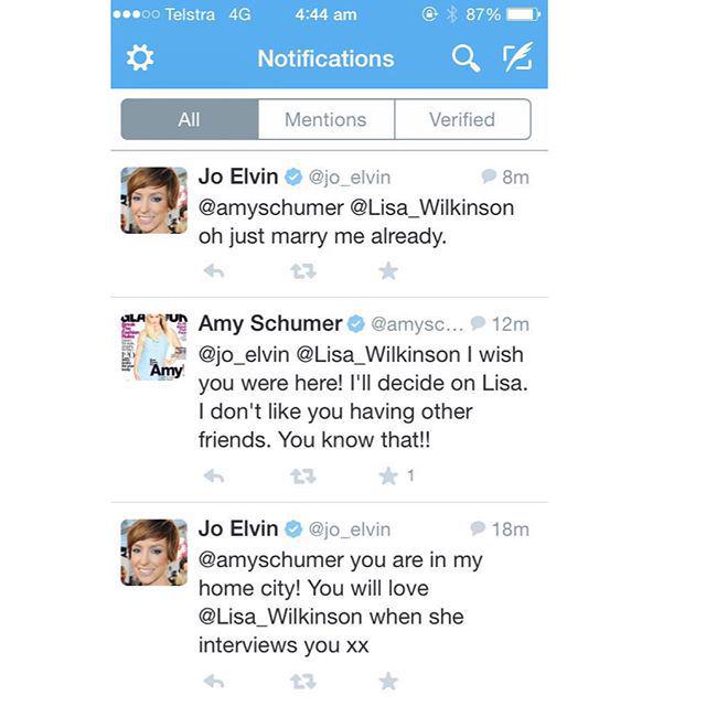 yowmommacom's tweet image. Lisa Wilkinson: This happened at 4AM this morning. @amyschumer @joelvinglamour #justcasually… yowmomma.com/lisa-wilkinson…