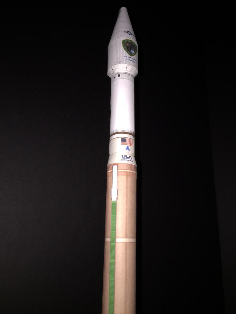 Axm61's tweet photo. Atlas V GPSIIF-10 from AXM Paper Models. #ULA #GPSIIF10 http://t.co/XTXsF2uFuM