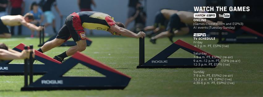 CrossFitGames's tweet photo. Schedule of events for the 2015 Reebok CrossFit Games: https://t.co/1FtzrmxECa http://t.co/GqEB6eQJnp