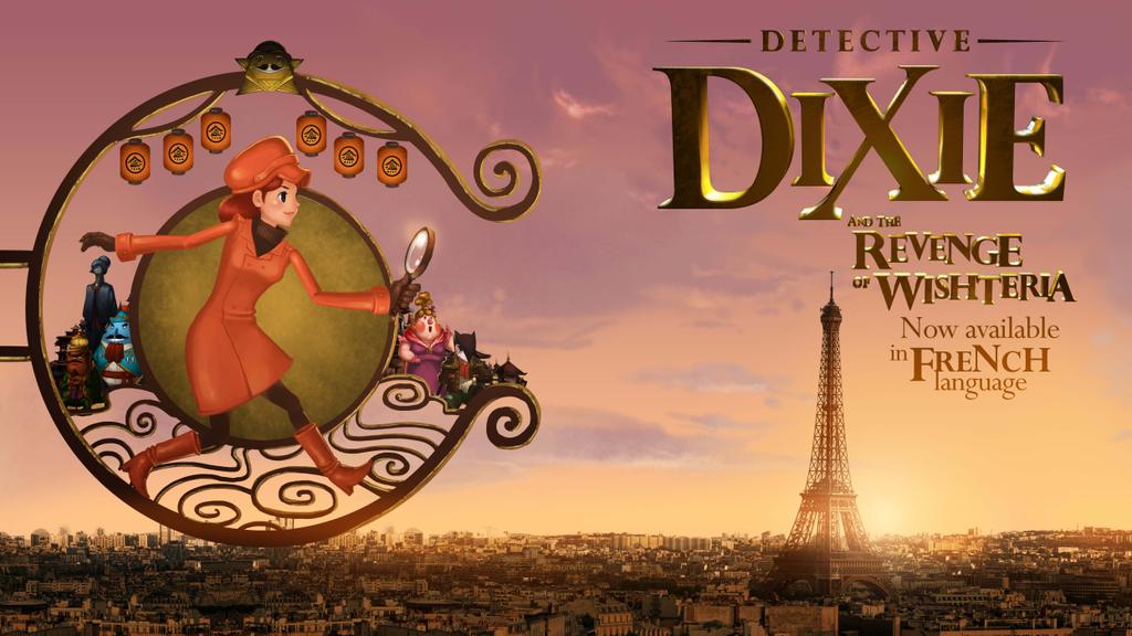 GiantLeapStudio's tweet photo. #DetectiveDixie will uncover the truth in #French! Download on #itunes https://t.co/CsNy2xmxxT #indiedev #gamedev http://t.co/0CRCnTiu8m