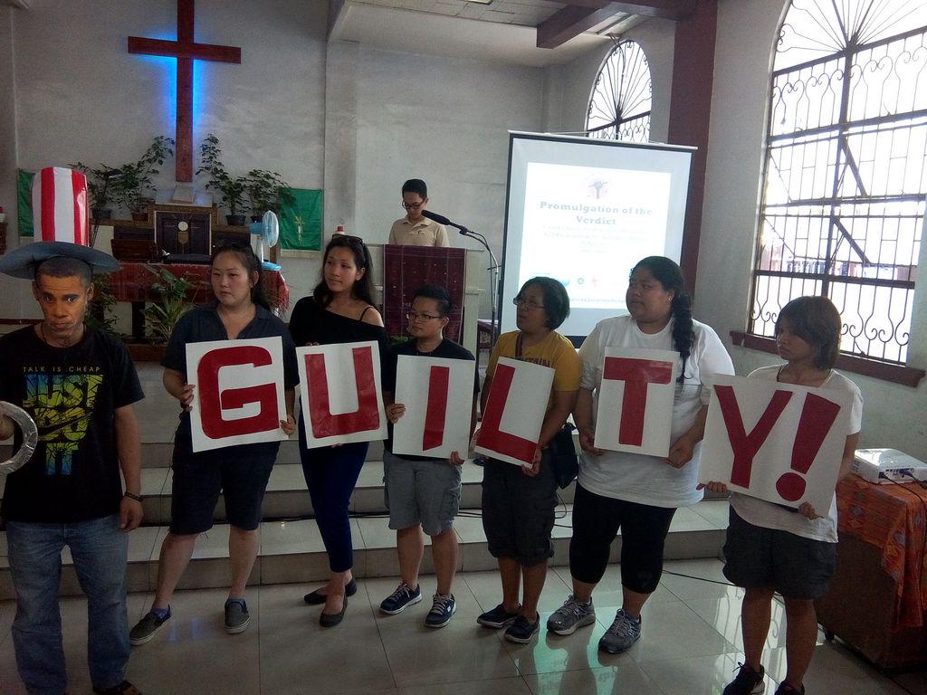 ipt_ph's tweet image. Symbolic citizen's arrest. Verdict: Guilty!