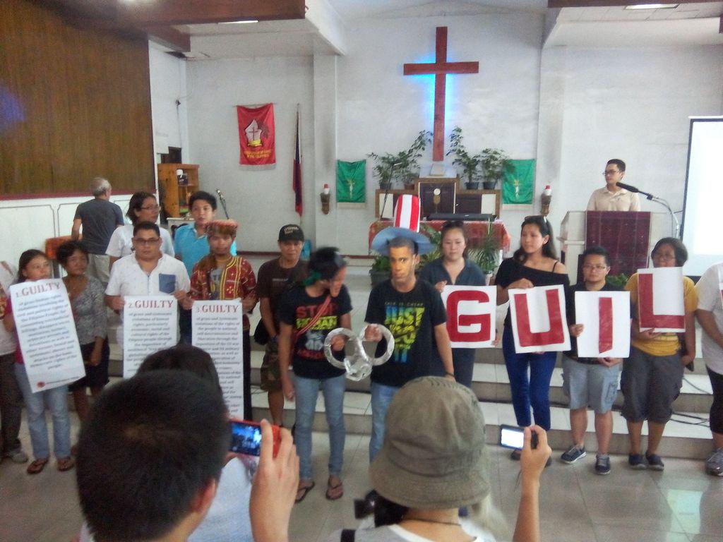 ipt_ph's tweet image. Symbolic citizen's arrest. Verdict: Guilty!