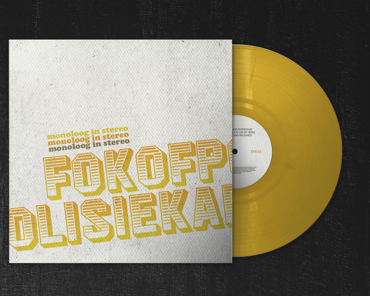 Jy kan nou Monoloog in stereo op vinyl bestel by fokofpolisiekar.co.za/store Kry hom nou!