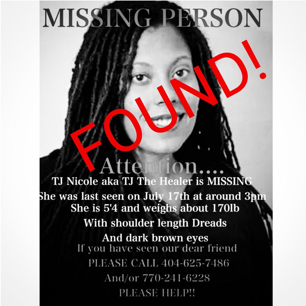herecomesterone's tweet image. "Thank You" to everyone for your immediate action in sharing the info. This directly resulted in finding her swiftly.