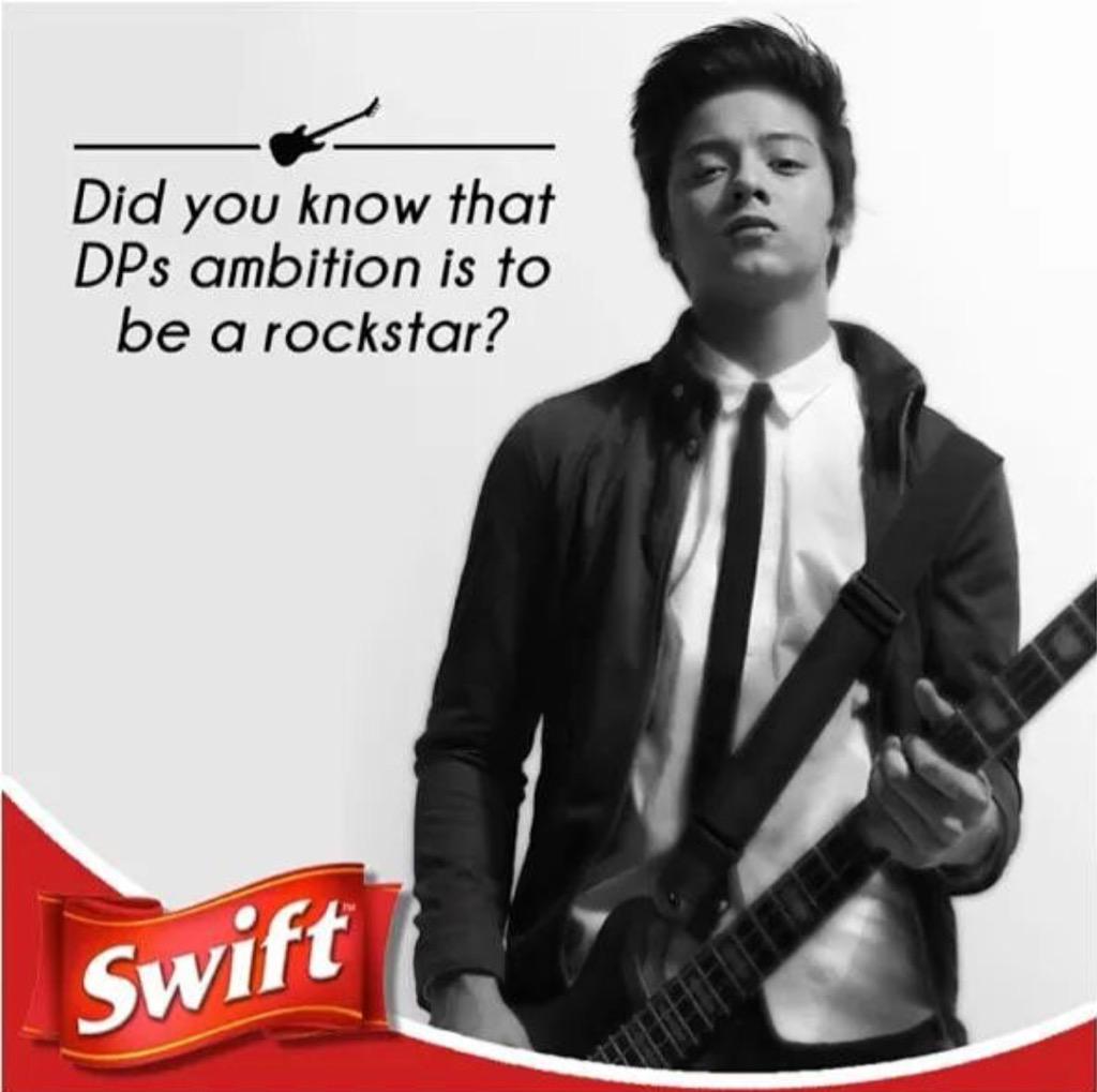 KATHNIELSpikers's tweet photo. "@swiftfoodsph: Did you know that our #MightyDaniel's ambition was to be a rockstar? https://t.co/bppQNzDrOW" http://t.co/sprl7Jt7Kl