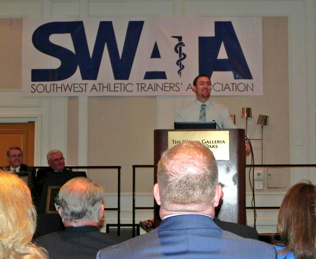 Texan_AT's tweet photo. Be sure to congratulate @jssimpson9 !
#SWATA2015 HallOfFame
Honored for his impact on others &amp; AT.
Pics from ceremony http://t.co/KwnN7u1CPM
