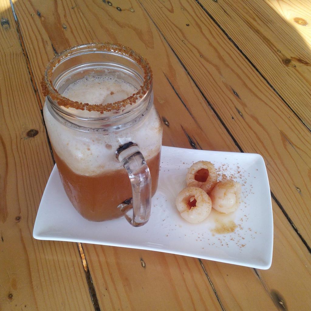 Ice Lychee Slice Tea never felt this good when the sun is so bright, get this cold drink only at Upper East !