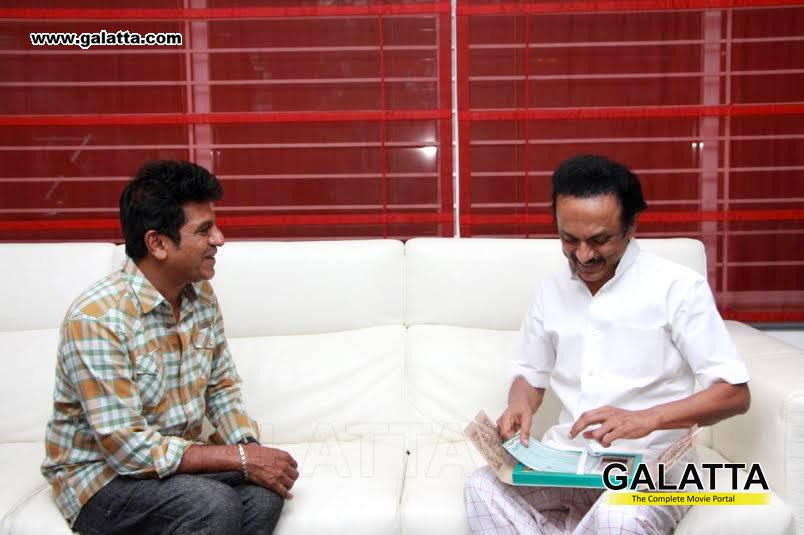 #ShivarajKumar meets #MKStalin to invite for his daughter's wedding! bit.ly/1OgS58E @mkstalin @JAnbazhagan