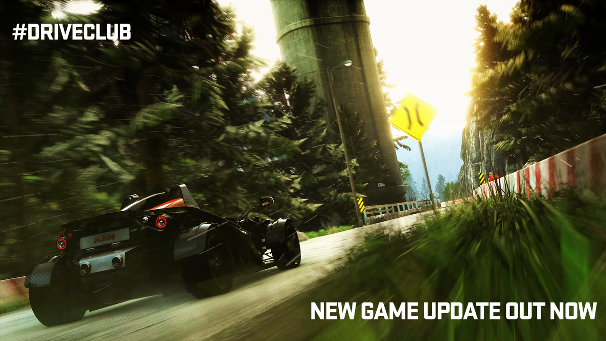 DRIVECLUB's tweet image. The latest #DRIVECLUB Game Update is now available to download! There's a lot in this one --&amp;gt; on.fb.me/1MCFDQg