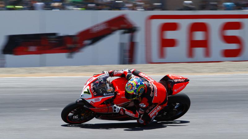 Ohlinsracing's tweet photo. Stunning double #WSB win from @chazdavies and @DucatiMotor at Laguna Seca http://t.co/34uLppZ88d