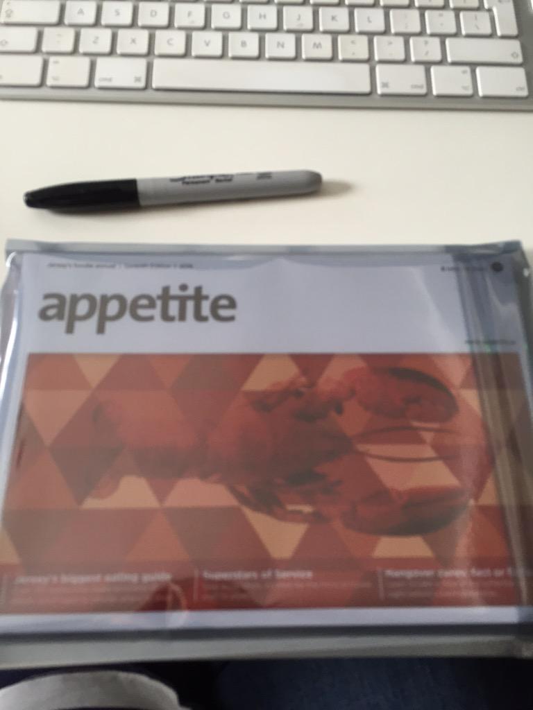 appetitejersey's tweet photo. @sarautley pop an email to sara@gallery.je with your address and I'll get this to u ASAP. Already in the envelope! http://t.co/xxmvZoGLha