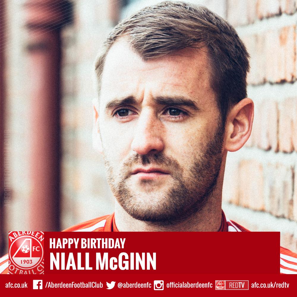 Dons fans, join us in wishing Niall McGinn a happy birthday! 