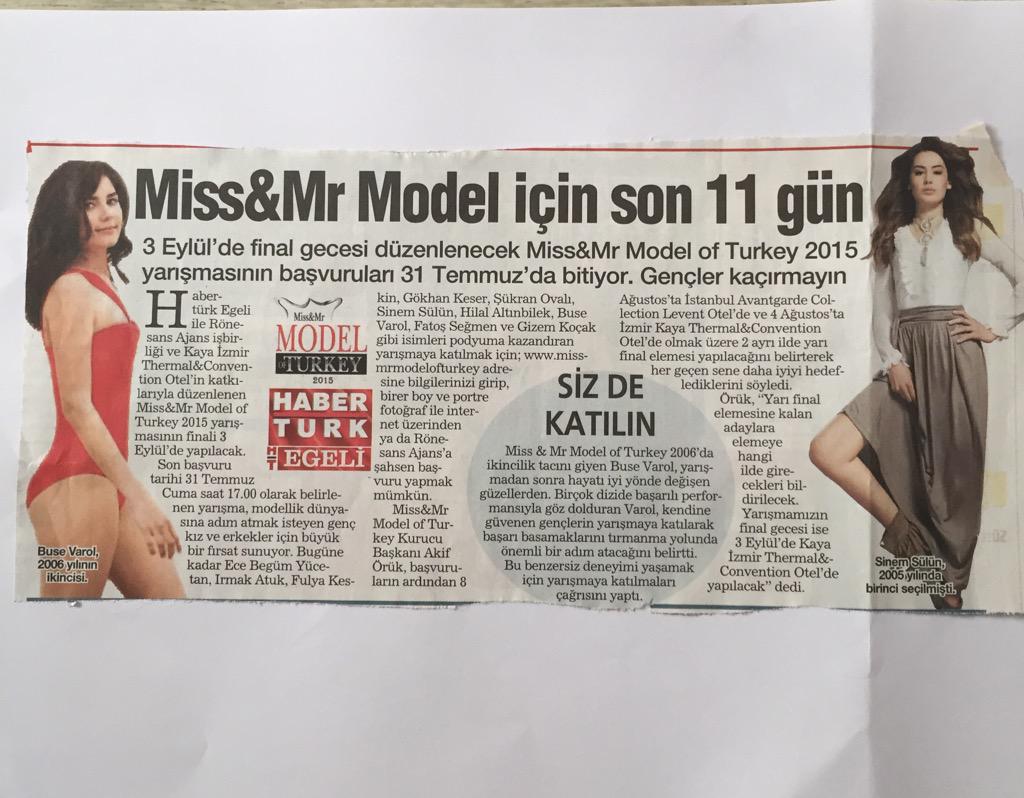 MissMrModelofTR's tweet photo. #missmrmodelofturkey2015 başvurular için son 11 gün @sinemsln #busevarol #htegeli  
http://t.co/zPq2Vx2g46 http://t.co/YMc6i2CPnj