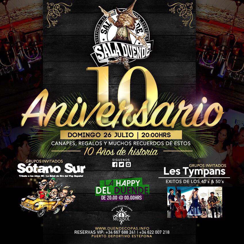 Cumplimos #10años y lo celebramos contigo. Este Domingo desde las 20h estáis invitados a nuestro cumpleaños.