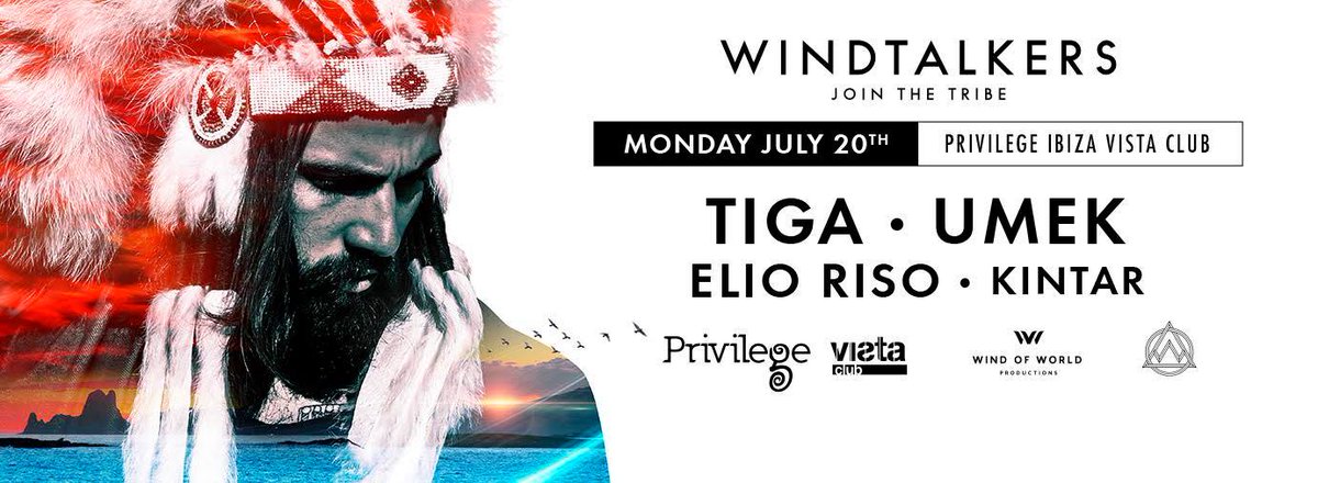 SudamMusic's tweet image. TONITE: Join @DJKINTAR w @ciaotiga @UMEK_1605 @elioriso @windtalkersvibe @privilege_ibiza #ibiza #jointhetribe
