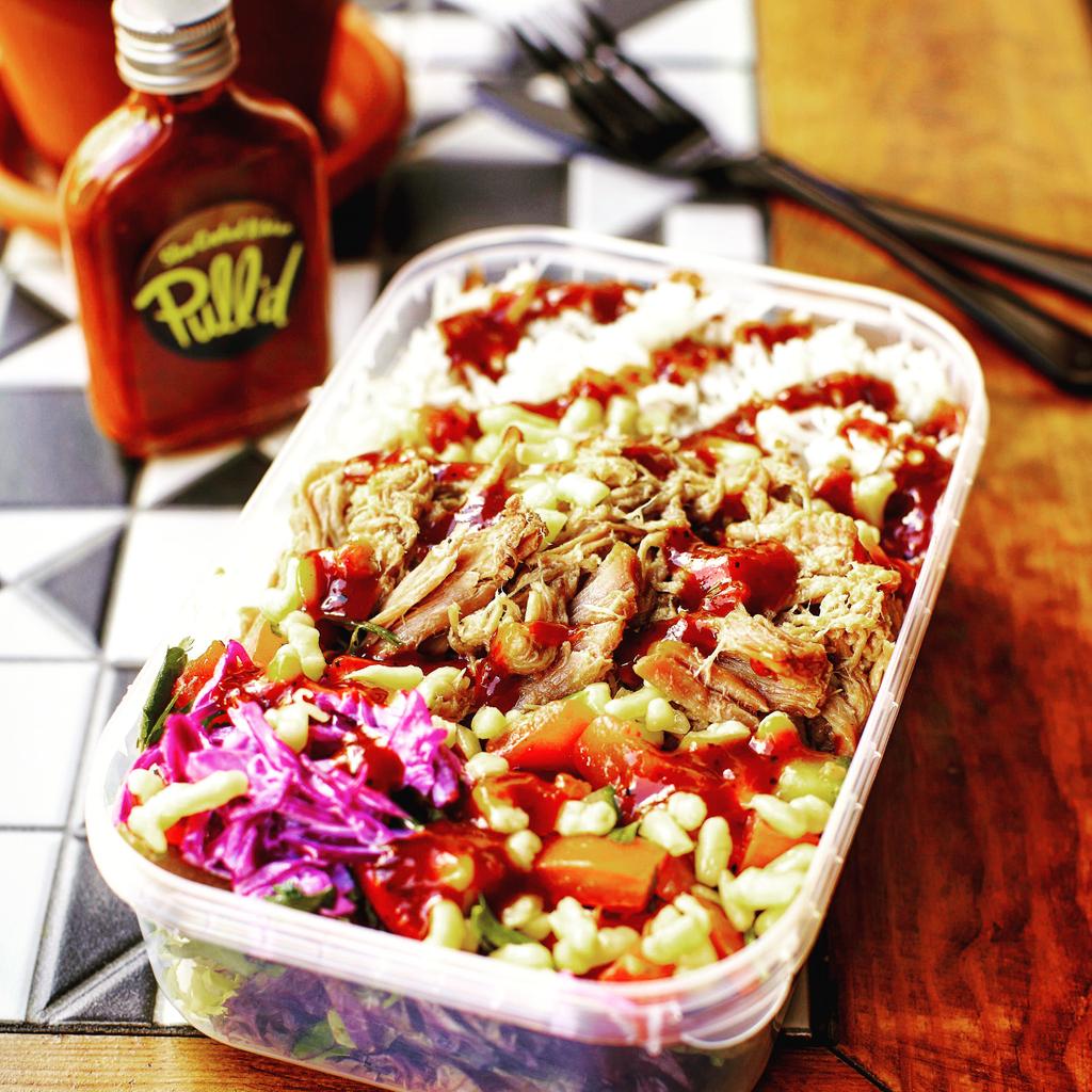 Pulld_uk's tweet image. Monday blues? Let us try and fix it.Pull'd Pork on coconut rice with fresh salad, salsa and homemade BBQ sauce #pulld