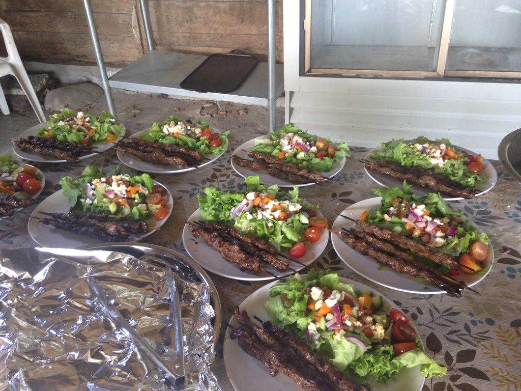 Brylee farm marinated beef brochettes yummy! #grassfedbeef #bryleefarm