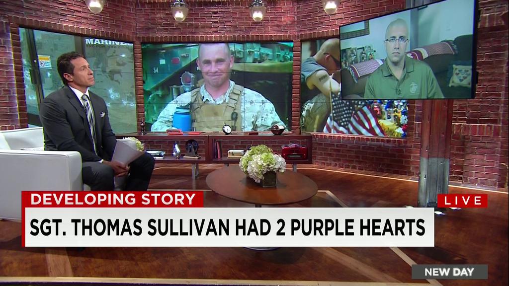 ChrisCuomo's tweet photo. Mike Bizzoco served w #ThomasSullivan; says his death "was not supposed to happen here that's why we went over there" http://t.co/j0YztCWttr