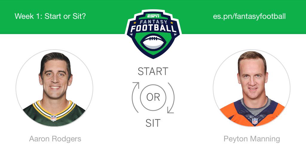 Adio_k2001's tweet photo. Who should I start this week? Aaron Rodgers or Peyton Manning! @ESPNFantasy #FantasyFootball http://t.co/JkhgZH55fo