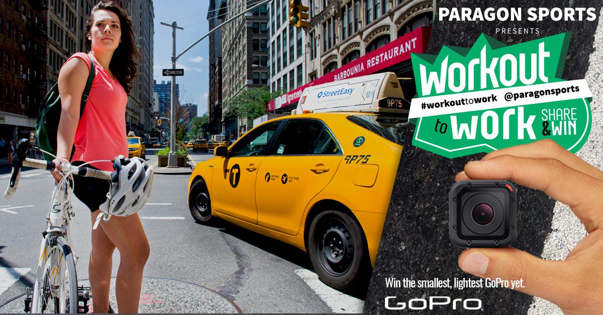 paragonsports's tweet photo. Share with us your commute to work by tagging @paragonsports #workouttowork for a chance to win the newest @GoPro! http://t.co/CkwDi2BEx2