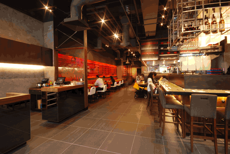 ElaineCampling1's tweet photo. On site for specialist contractors @Fileturn photographing Ippudo Canary Wharf. Great fit-out &amp; design! http://t.co/fOCpDgnAql