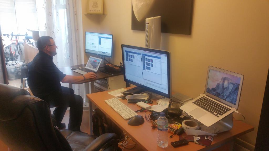 landyzone's tweet photo. LZ HQ right now, @accywingy beavering away... #landyzone #8pmnotlookinggood http://t.co/43BlkxB51a