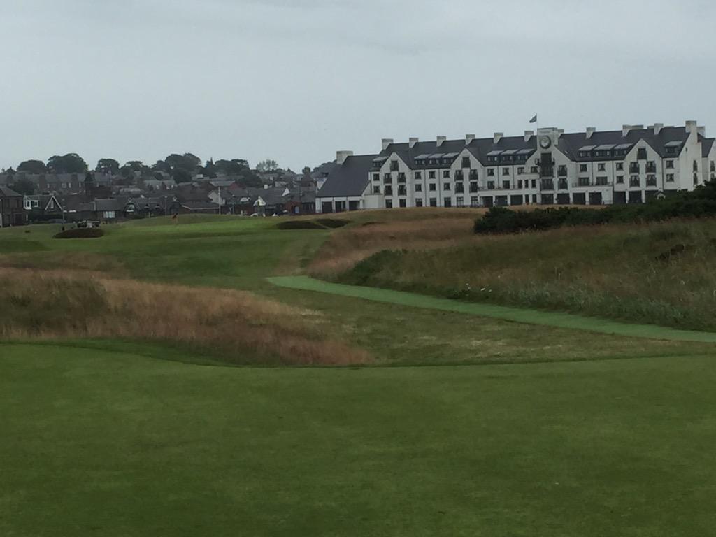 rabryce's tweet photo. Carnoustie today, birdied 10 &amp; 18 to make a very memorable time. #hackgolf, #tripofalifetime http://t.co/lhbhJVOU3N