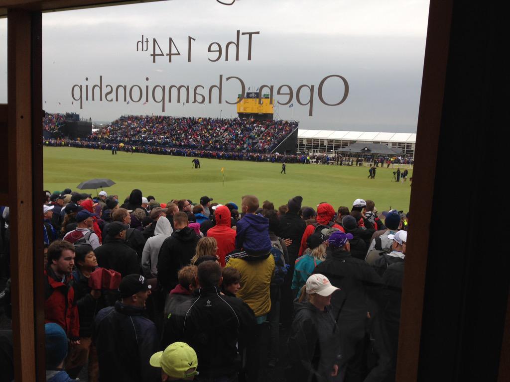 KevinLiddle001's tweet photo. The best view in the house......,Old Course Shop @TheHomeofGolf #144thOpen http://t.co/iUyJfWHFiN