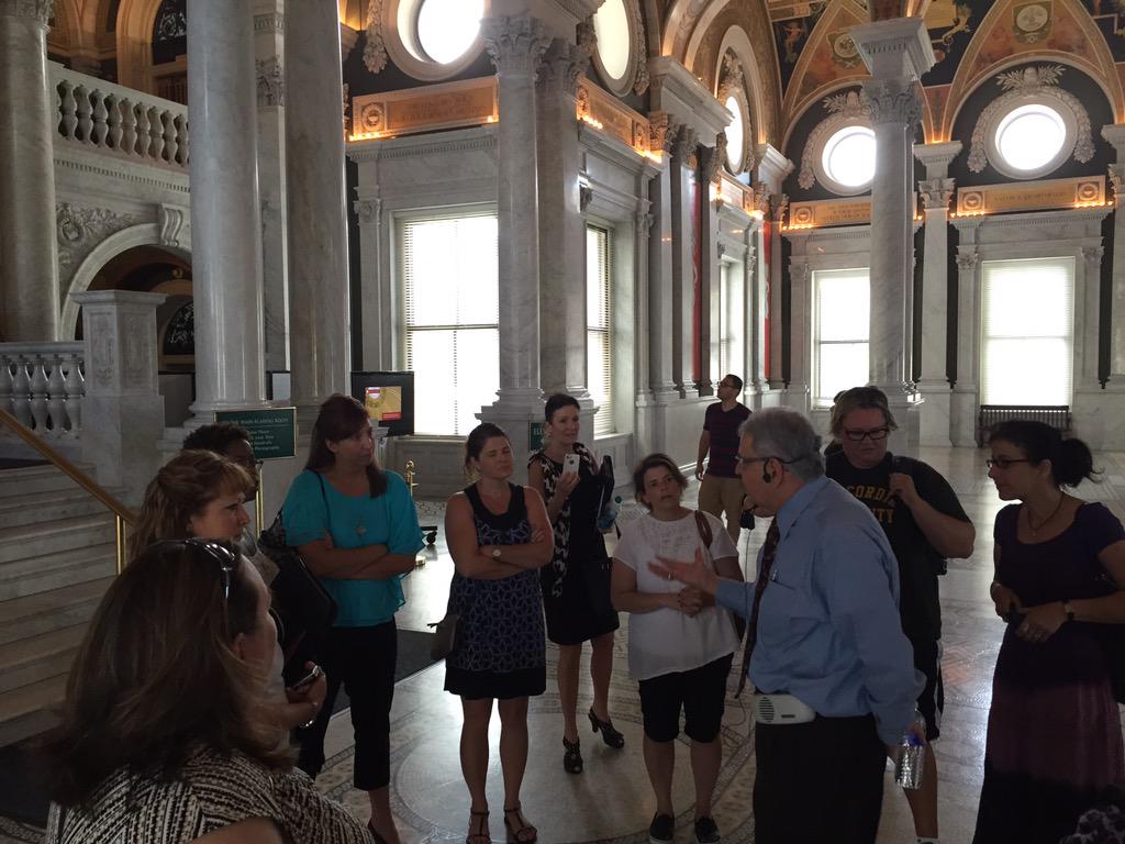 AndrePhillips88's tweet photo. #cuiedddc In the Thomas Jefferson building Library of Congress with my colleagues #awesome http://t.co/veEGrCaEjR