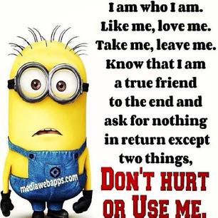 LynnFayth's tweet photo. minion quotes describe me and i love them alot.... http://t.co/N7TPAO3jtU