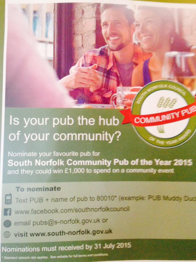 PubKett's tweet photo. Please vote for our pub the Robert Kett, details on how to vote on photo http://t.co/oxybOT1S7c