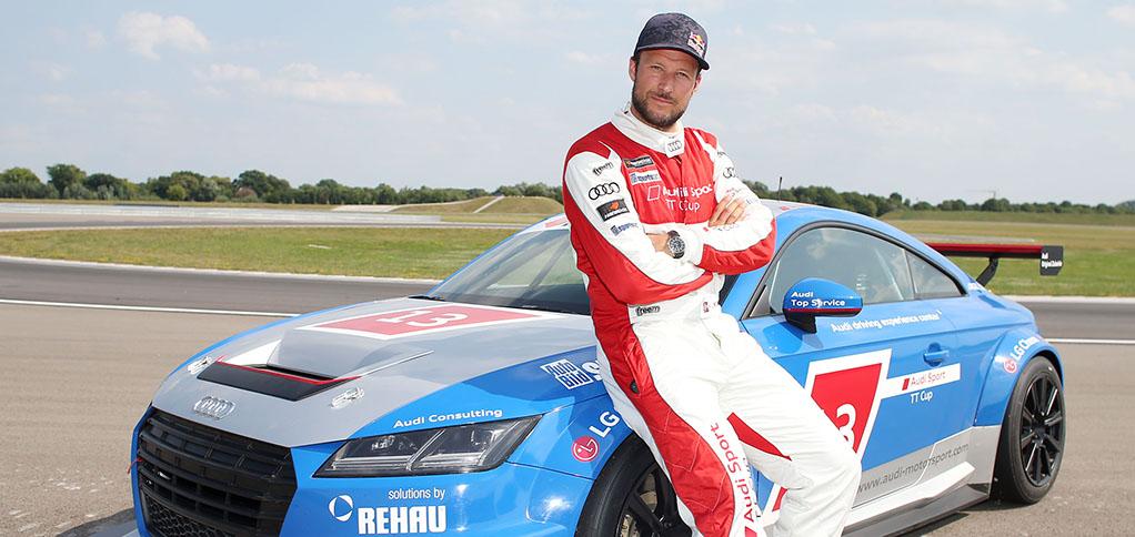 audisport's tweet photo. Ski superstars in #Audi Sport TT Cup: http://t.co/62sqLKo471 #AudiSport #TTCup #challengerswelcome http://t.co/zqHydEJcAn