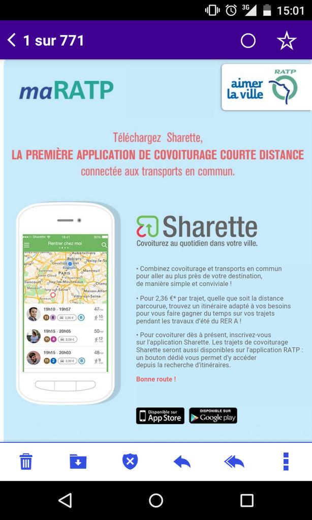 matthren's tweet image. UBER RATP : l' uber pop made in service public qui facture aux abonnés 2.36€/trajet l'arrêt des lignes de son réseau.