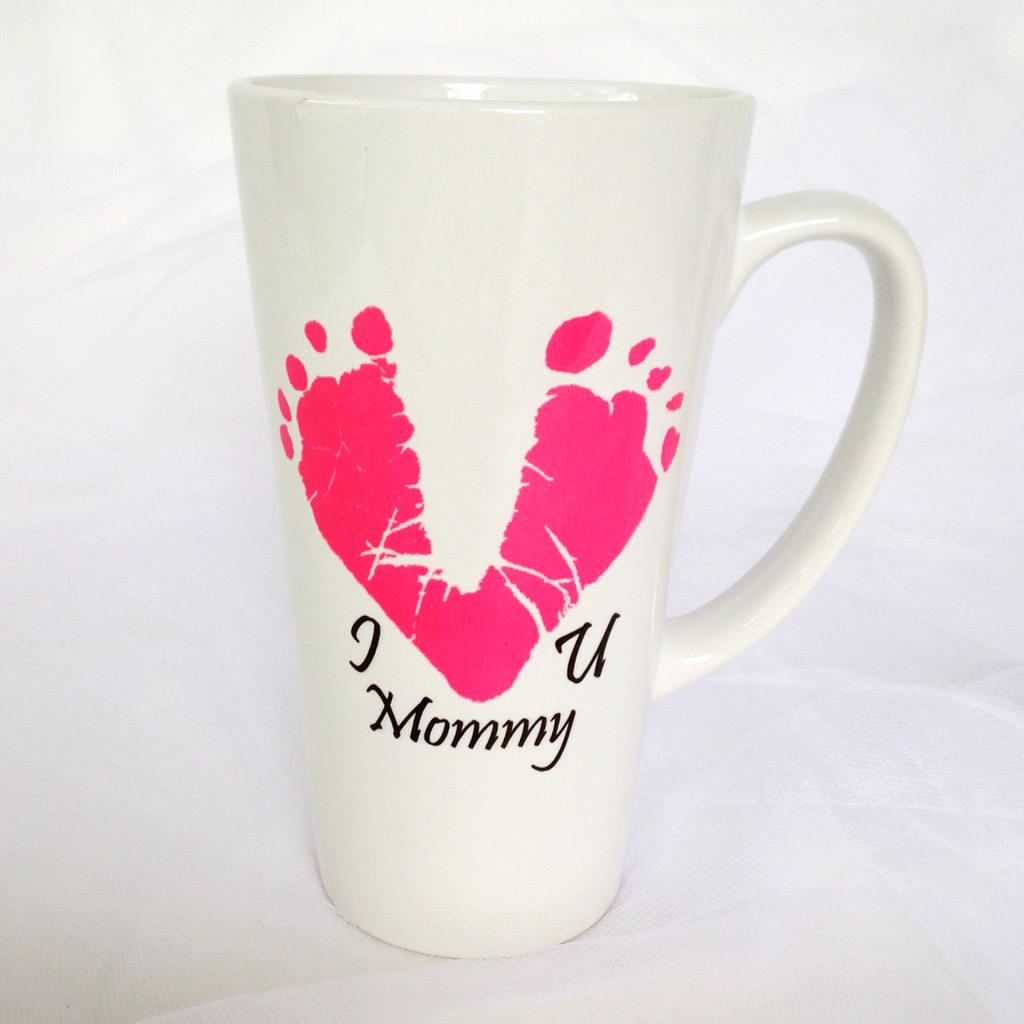 specialtycreate's tweet photo. Latte Mug 17 oz - Baby Footprints #ilovemommy #ilovedaddy #babyfootprints #lattemug #customlatte #babynursery #gifts http://t.co/cn9remkBqt