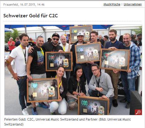 L'album #Tetra du collectif nantais <a href="/C2Cdjs/">C2C</a> récompensé par un disque d'or en Suisse!