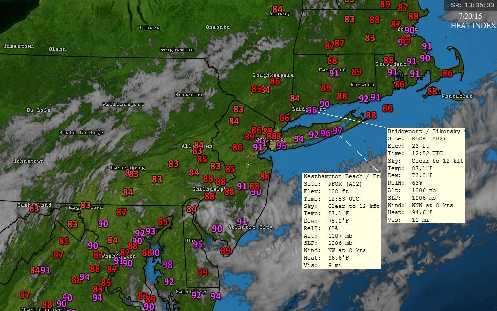 Connecticut Weather Discussion (Bridgeport value, year, conditions