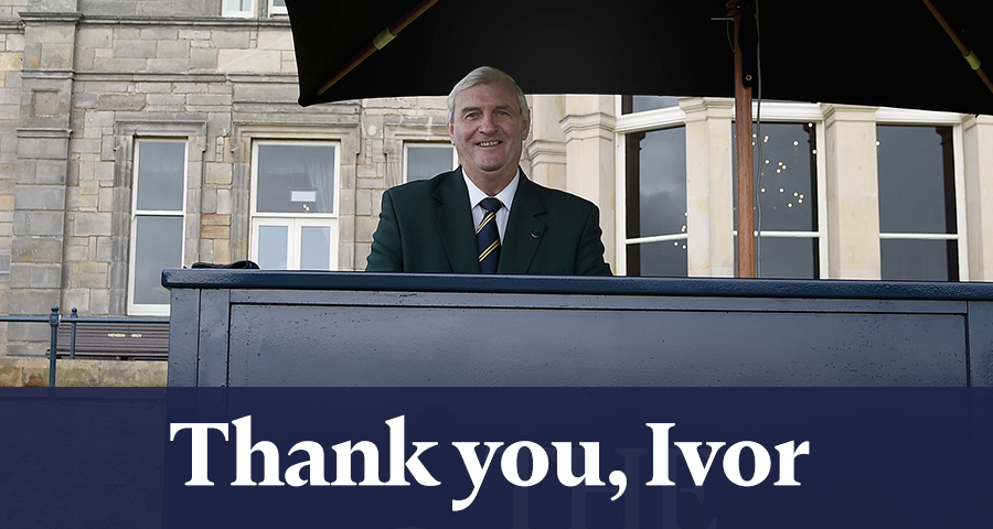 41 years. 18,995 players introduced. One Ivor Robson.
Thank you, Ivor. #OnTheTee