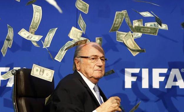 FIFA's Sepp Blatter Raining Dollars