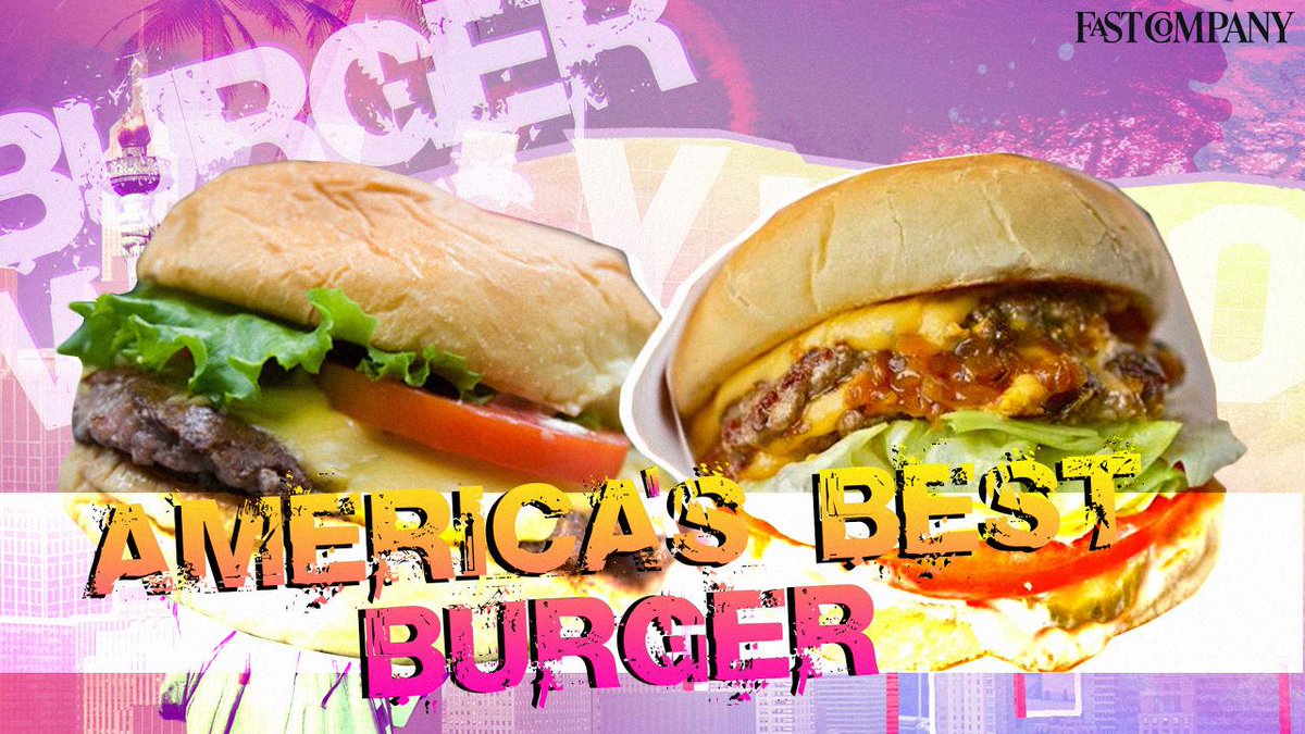 FastCompany's tweet photo. TELL US: Who serves the best burger in America? Vote now in our burger bracket: http://t.co/sUzQex2IW1 http://t.co/6WHhc7UoS0