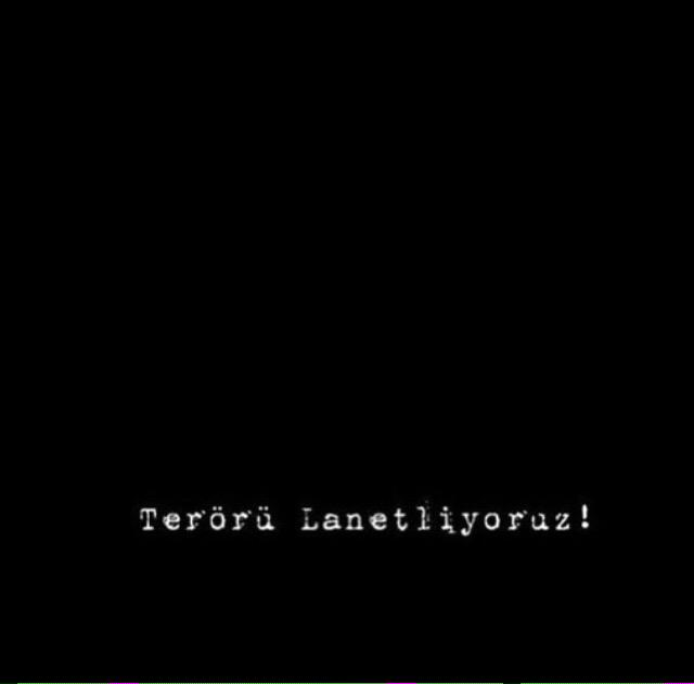 Hadise's tweet photo. Terörü lanetliyoruz ! Stop Terrorism ! http://t.co/zvRdwKrKAp