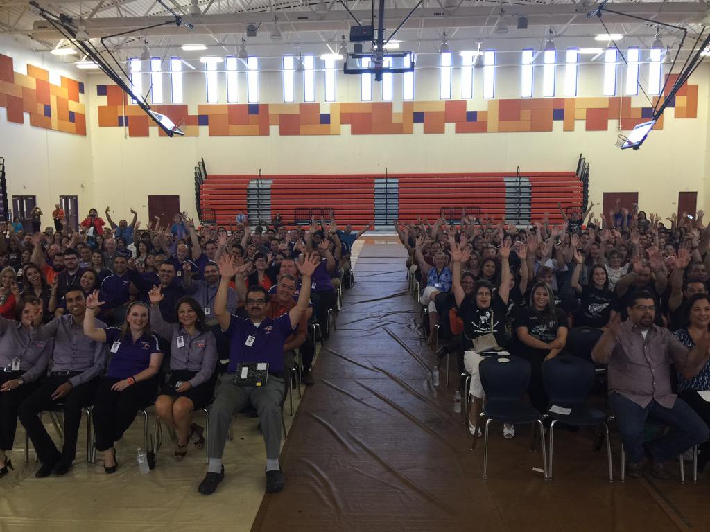 Great meeting with Eastlake feeder teachers, MECHS, and Options! Looking forward 2 great things in 2015-16! #TeamSISD