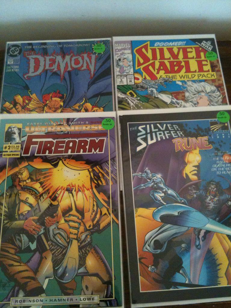Rebis02's tweet image. @UltraverseNet found these at a flea market during a pre-moving trip to Tampa, FL area. #ultraverse #silversurfer