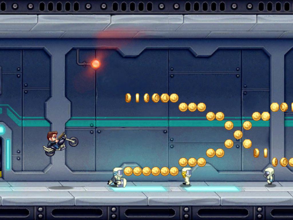 tmpoulos's tweet photo. I just flew 1,960m in an explosive game of #JetpackJoyride on iPad. Bam! http://t.co/uCxZvTM8Kf