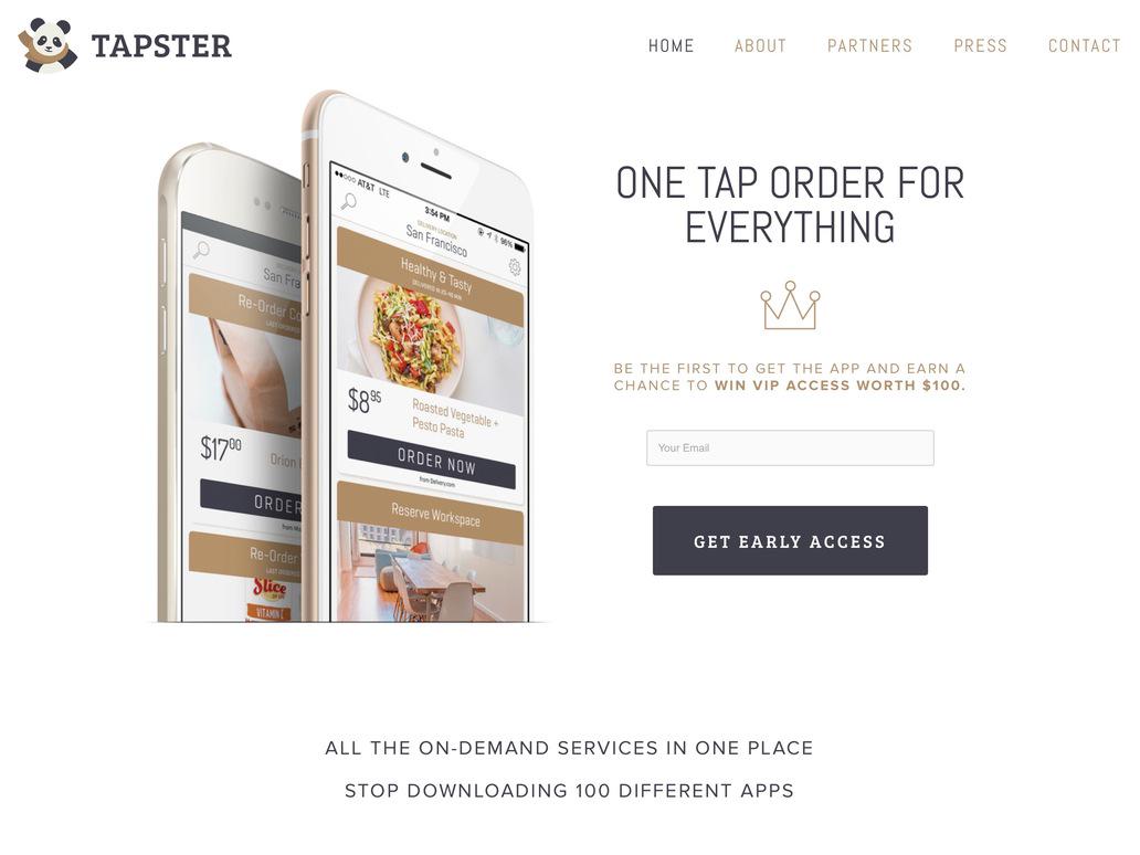 BetaList's tweet image. Tapster: Get anything from 40+ on-demand services in a few taps btl.st/1CLfNJZ