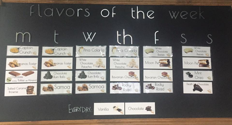 dlitesNorthATX's tweet photo. Lots of brand new flavors this week, and Death by Chocolate is back this weekend! Get excited! http://t.co/BUn9gvUwWq